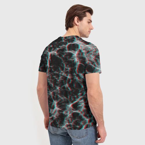 Мужская футболка 3D Сеть нейронов, цвет 3D печать - фото 4