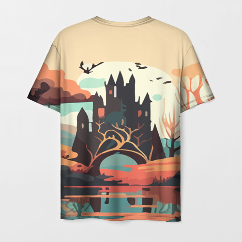 Мужская футболка 3D Autumn Castle - Huf&Sya, цвет 3D печать - фото 2