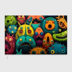 Флаг 3D Монстры в темноте