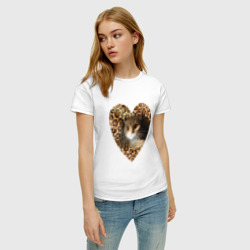 Женская футболка хлопок Дикий сердцем - фото 2
