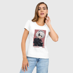 Женская футболка хлопок Slim Йорха - фото 2