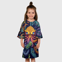 Детское платье 3D Гипно осьминог - фото 2