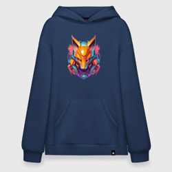 Худи SuperOversize хлопок Кибер лиса