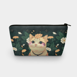 Косметичка 3D Смущённый мемный котик