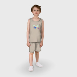Детская пижама с шортами хлопок Милая мультяшная стрекоза - фото 2