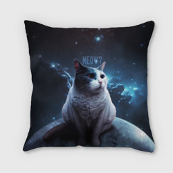 Подушка 3D Мемный кот в космосе