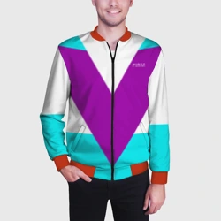 Мужской бомбер 3D В ретро стиле firm - фото 2