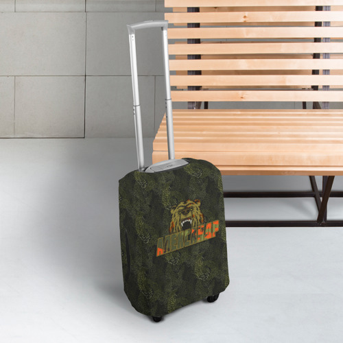 Чехол для чемодана 3D Александр камуфляж, цвет 3D печать - фото 3