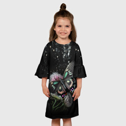 Детское платье 3D Бабочка на цветах - фото 2