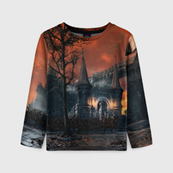 Детский лонгслив 3D Bloodborne пейзаж