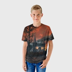 Детская футболка 3D Bloodborne пейзаж - фото 2
