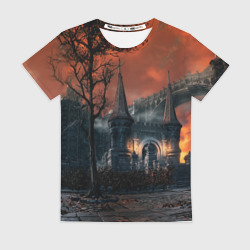 Женская футболка 3D Bloodborne пейзаж