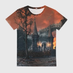 Женская футболка 3D Bloodborne пейзаж
