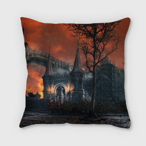 Подушка 3D Bloodborne пейзаж - фото 2