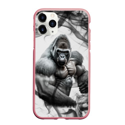 Чехол для iPhone 11 Pro Max матовый Накаченная горилла