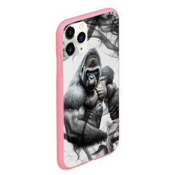 Чехол для iPhone 11 Pro Max матовый Накаченная горилла - фото 2