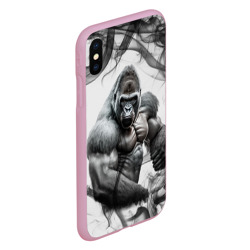 Чехол для iPhone XS Max матовый Накаченная горилла - фото 2