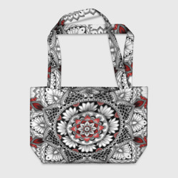 Пляжная сумка 3D Мандала: цветочный узор