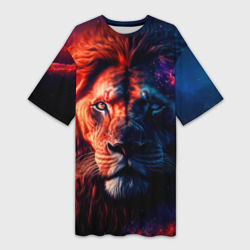 Платье-футболка 3D Звездный лев