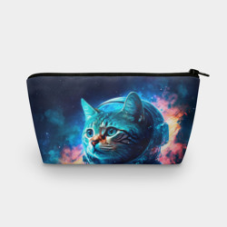 Косметичка 3D Кот космонавт и звезды