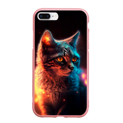 Чехол для iPhone 7Plus/8 Plus матовый Кот и волшебство