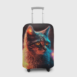 Чехол для чемодана 3D Кот и волшебство