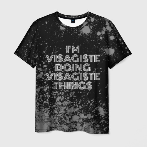 Мужская футболка 3D I'm visagiste doing visagiste things: на темном, цвет 3D печать