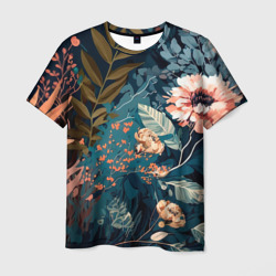 Цветы коллаж – Мужская футболка 3D с принтом купить со скидкой в -26%