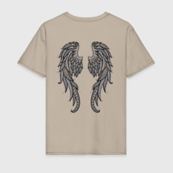 Мужская футболка хлопок Крылья с орнаментом