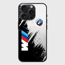 Чехол силиконовый для Apple iPhone 15 Pro матовый BMW - м комплектация