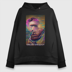 Женское худи Oversize хлопок Vincent Van Gogh - автопортрет - нейросеть