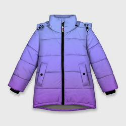 Зимняя куртка для девочек 3D Фиолетовый градиент