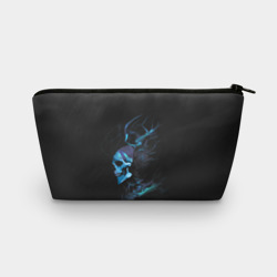 Косметичка 3D Blue skeleton with horns