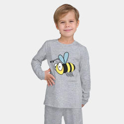 Детская пижама с лонгсливом хлопок Пчела - фото 2