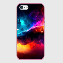 Чехол для iPhone 5/5S матовый Космос, созданный нейросетью