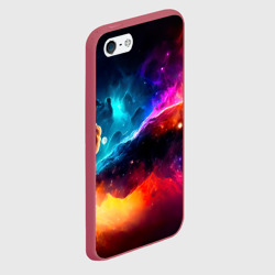 Чехол для iPhone 5/5S матовый Космос, созданный нейросетью - фото 2