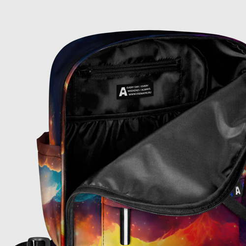 Женский рюкзак 3D с принтом Космос, созданный нейросетью, фото #5