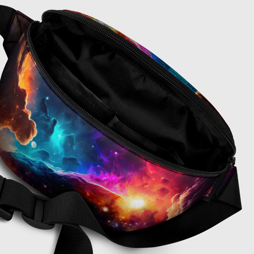 Поясная сумка 3D с принтом Космос, созданный нейросетью, фото #6
