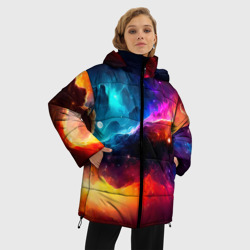 Женская зимняя куртка Oversize Космос, созданный нейросетью - фото 2