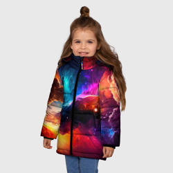 Зимняя куртка для девочек 3D Космос, созданный нейросетью - фото 2