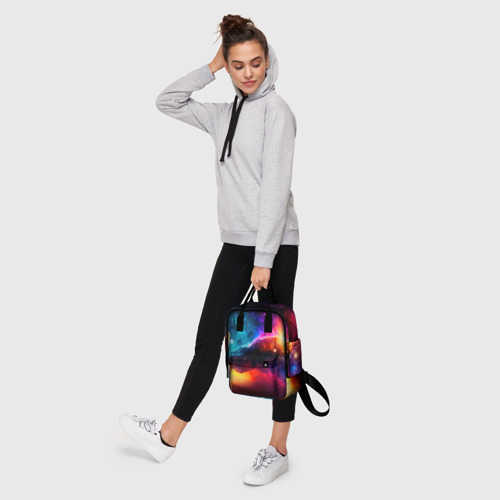 Женский рюкзак 3D с принтом Космос, созданный нейросетью, фото #4