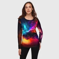 Женский лонгслив 3D Космос, созданный нейросетью - фото 2