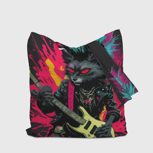 Шоппер 3D Rocker Cat on a Dark background - C-Cats collection - Huf&Sya - фото 5