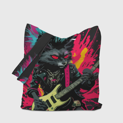 Шоппер 3D Rocker Cat on a Dark background - C-Cats collection - Huf&Sya - фото 4