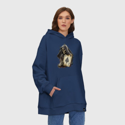 Худи SuperOversize хлопок Скелет с картой - фото 2