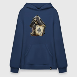 Худи SuperOversize хлопок Скелет с картой