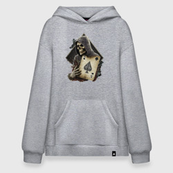 Худи SuperOversize хлопок Скелет с картой