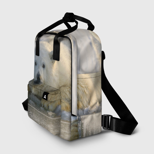 Женский рюкзак 3D Белый медведь ожидает - фото 2