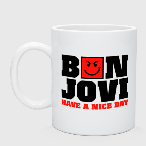 Кружка керамическая Bon Jovi band