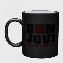 Кружка хамелеон Bon Jovi band - фото 2